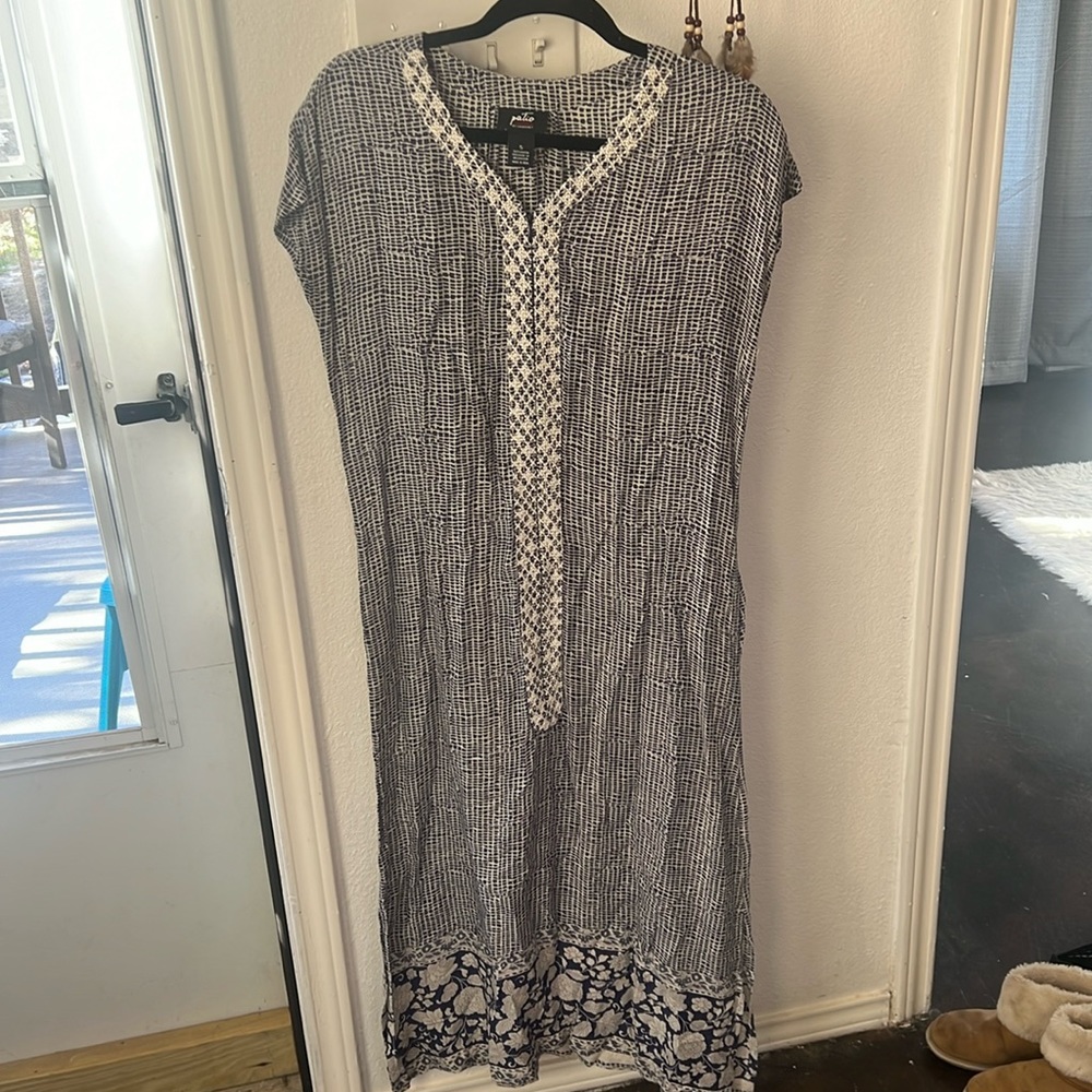 Patio Casuals By Cabernet Animal Print Dress Size S